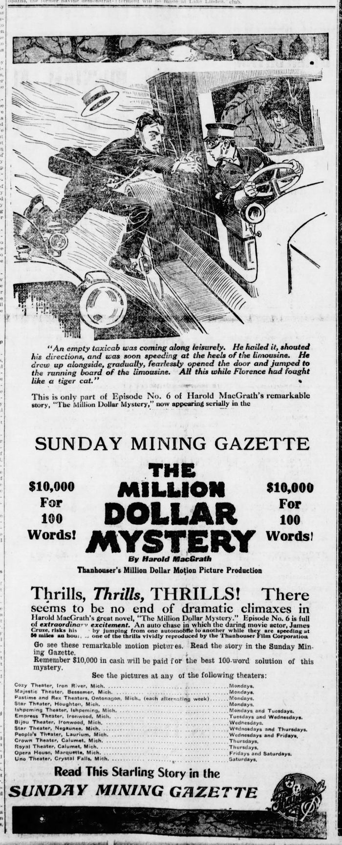 Bessemer Theater - July 31 1914 Ad (newer photo)